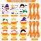 48 Pcs-Halloween Craft Kits for Kids,DIY Handicraft Make Your Own Stickers